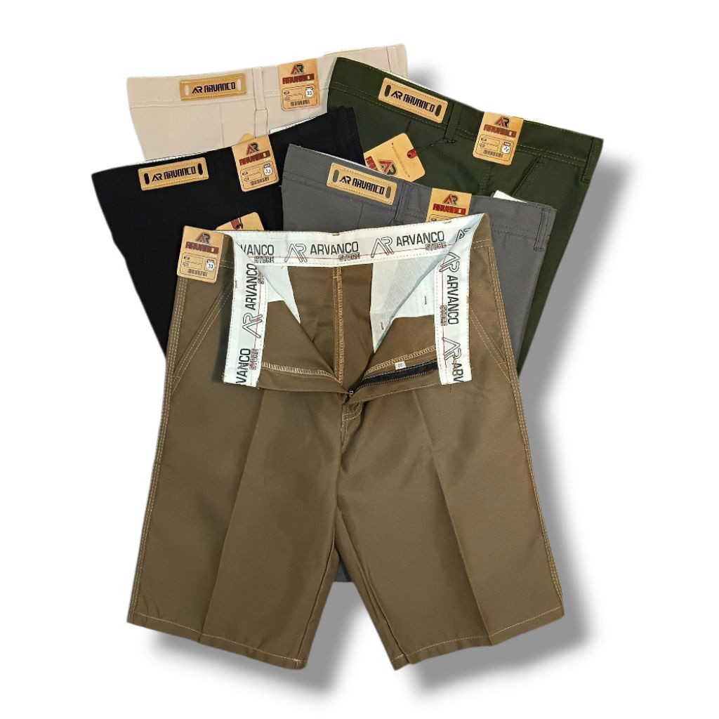 CELANA PENDEK PRIA bahan katun american drill non stret