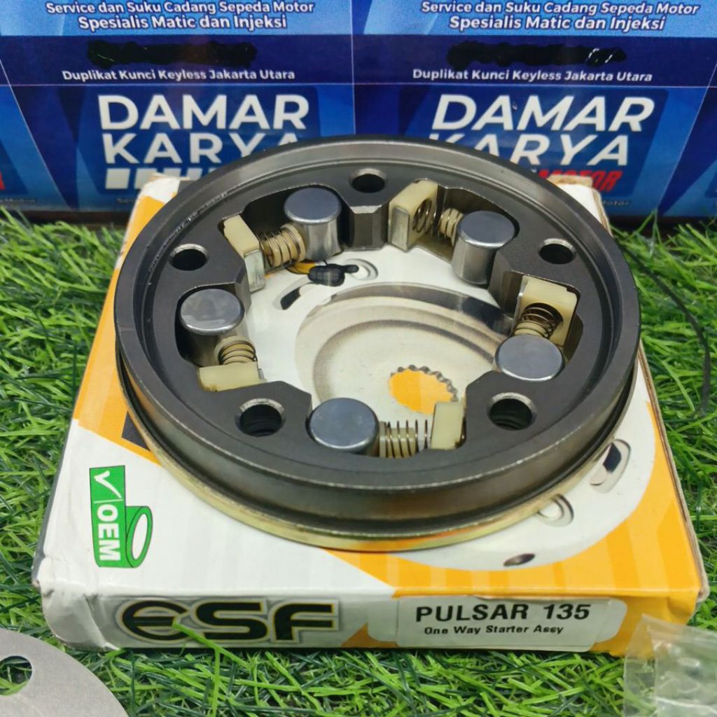 ONE WAY STATER ONEWAY STARTER / RUMAH PELOR STATER PULSAR 135 ORIGINAL ESF