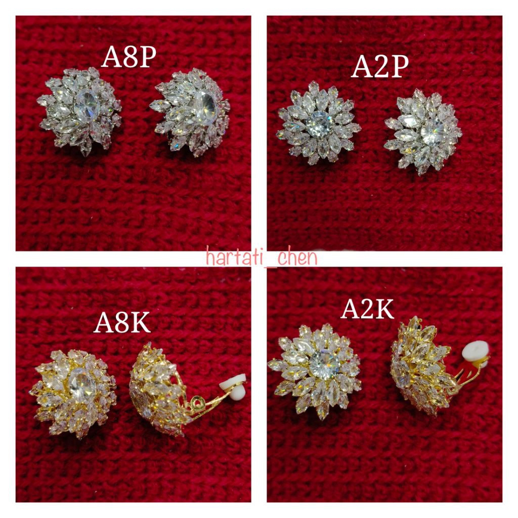 Giwang jepit anting jepit mata