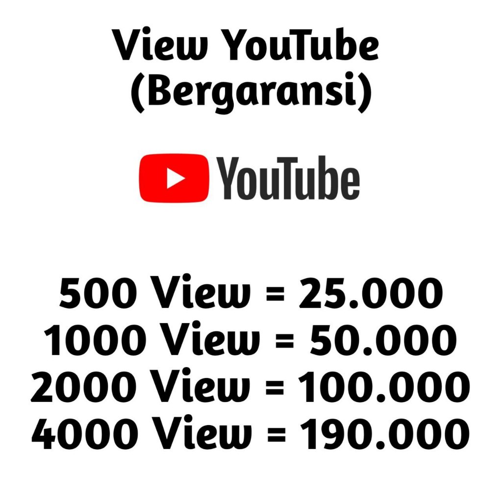 VIEW YOUTUBE PERMANEN , YOUTUBE VIEW TERMURAH