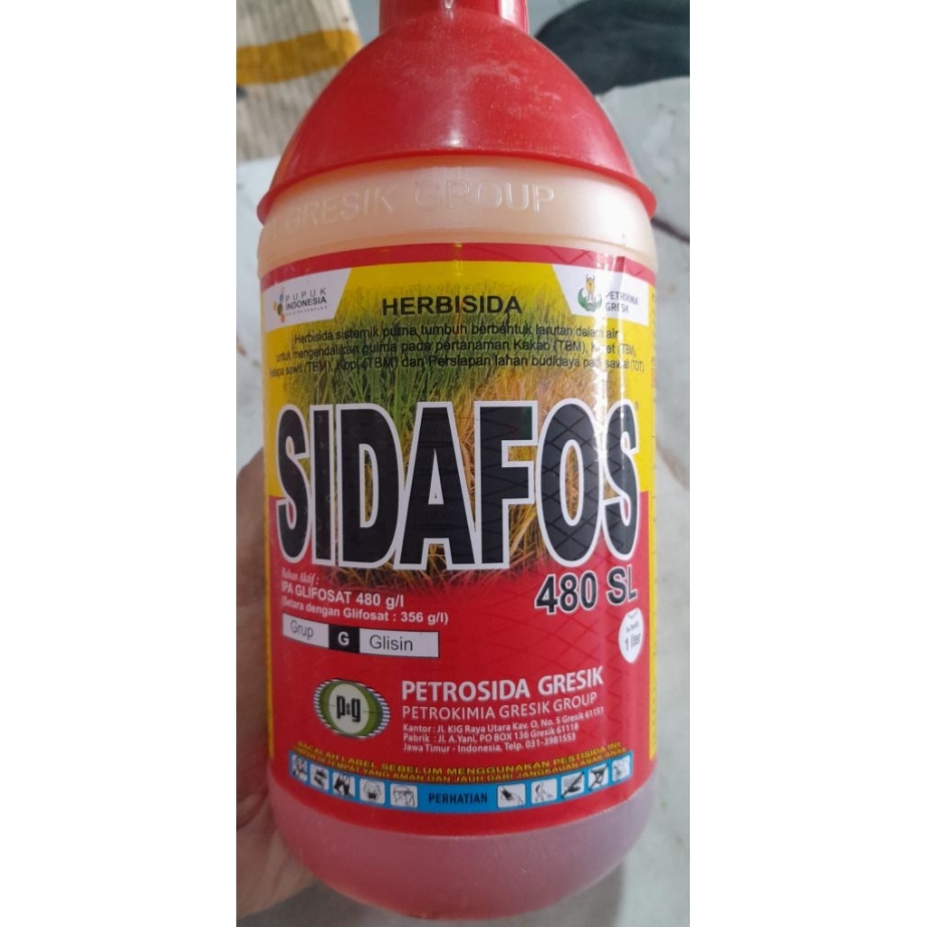 sidapos  bahan aktiv gliposat kemasan 1ltr