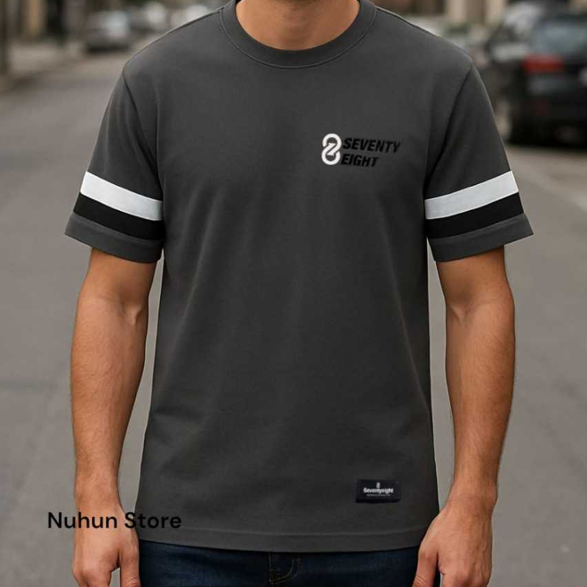 kaos tebal pria original seventy eight katun 24s kaos pria distro terbaru keren baju cowok populer