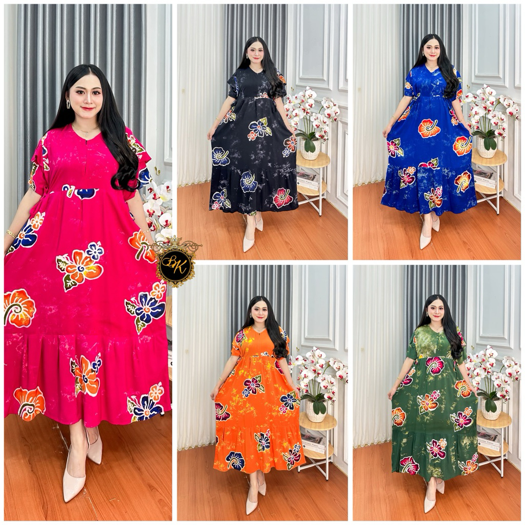 Daster Kanaya Cap Jumbo| Daster Cap Jumbo| | Daster Cap Jumbo Ld 130| Dress Kanaya Jumbo| Daster Chi