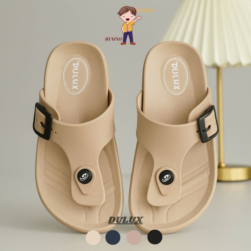 BYNINO (Size 24-35) VARO Dulux 213 Sandal Anak Karet Jepit Sandal Wanita Sandal Pria Polos