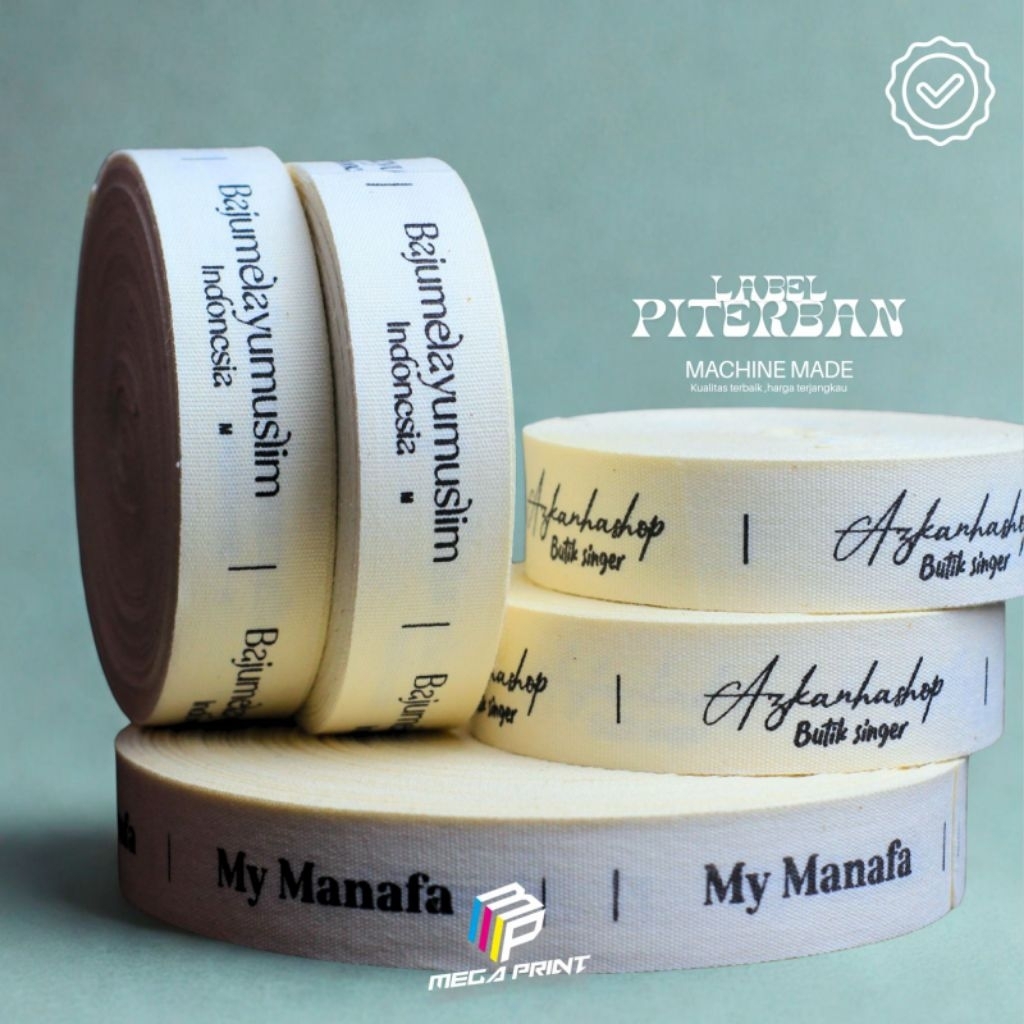 label katun 100 pcs, label katun custom, label katun hijab, label katun baju, label hijab