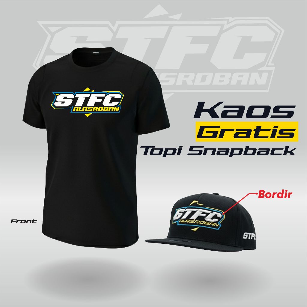 Kaos STFC Gratis Topi Bordir/ 302/ Kaos STFC terbaru/ Kaos STFC Premium/ Kaos Alasroban/ Kaos STFC