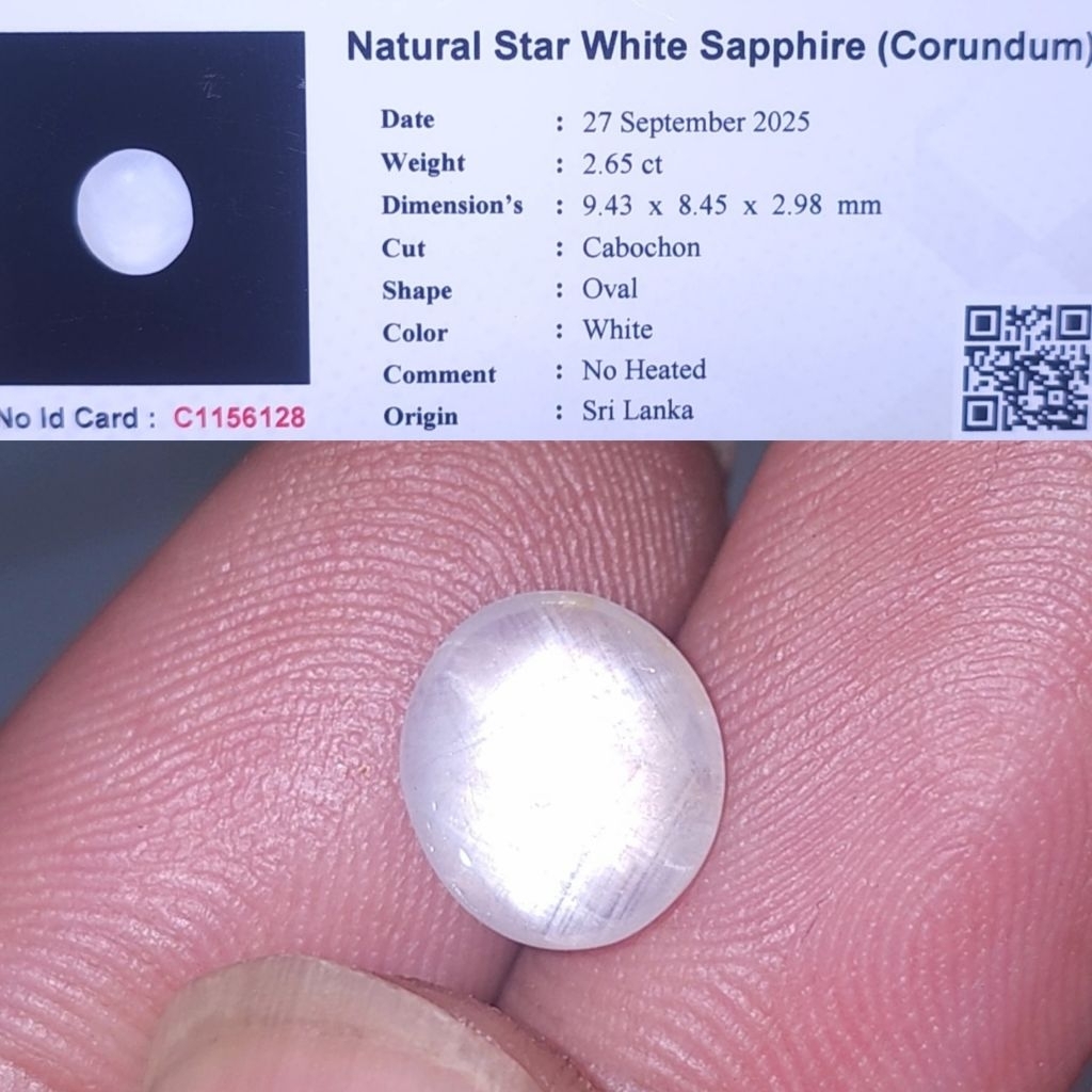 natural white sapphire star ceylon safir srilanka no treatment
