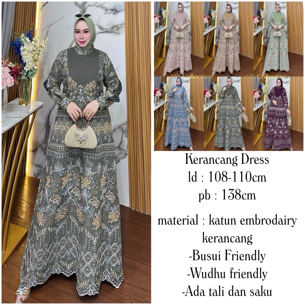 GAMIS PREMIUM KERANCANG BY MN COLLECTION