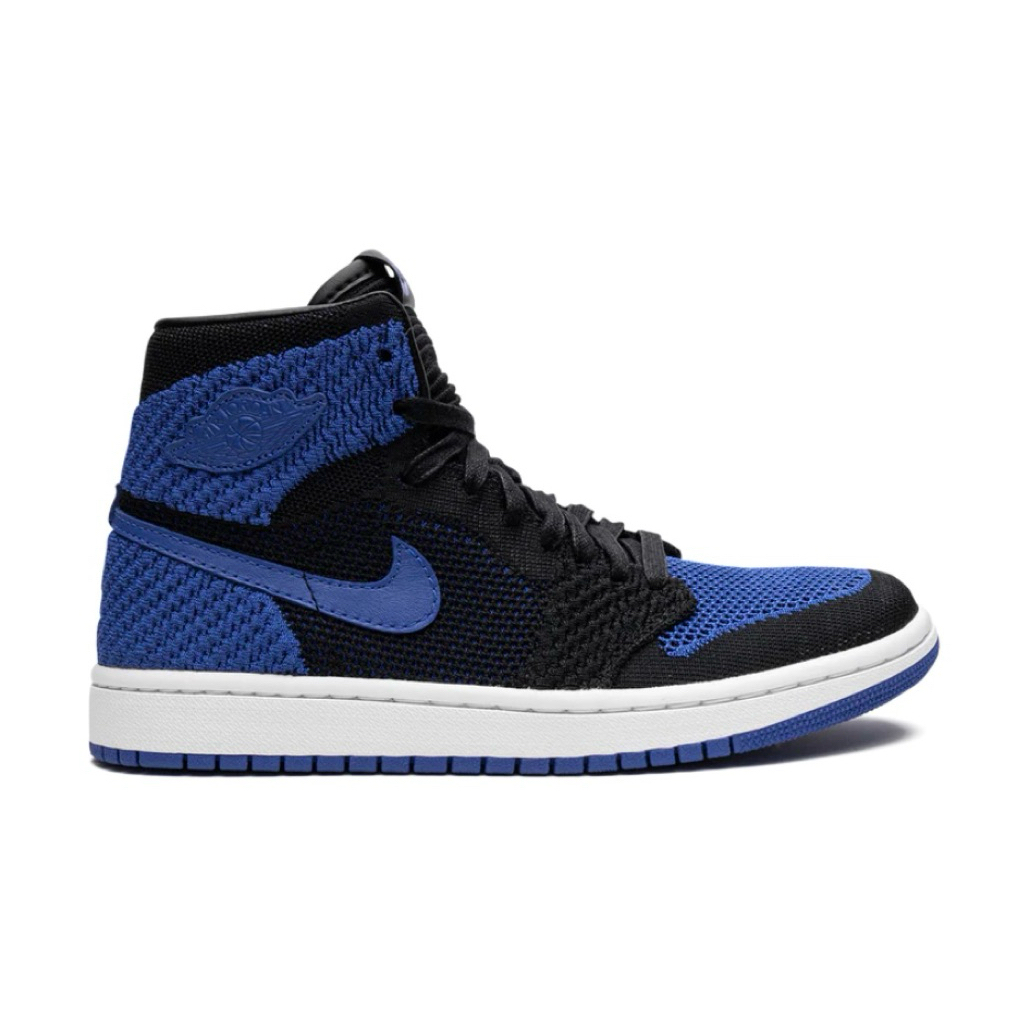 Sepatu shoes sneakers Nike Air Jordan 1 Retro High OG Royal Blue flyknit size 43