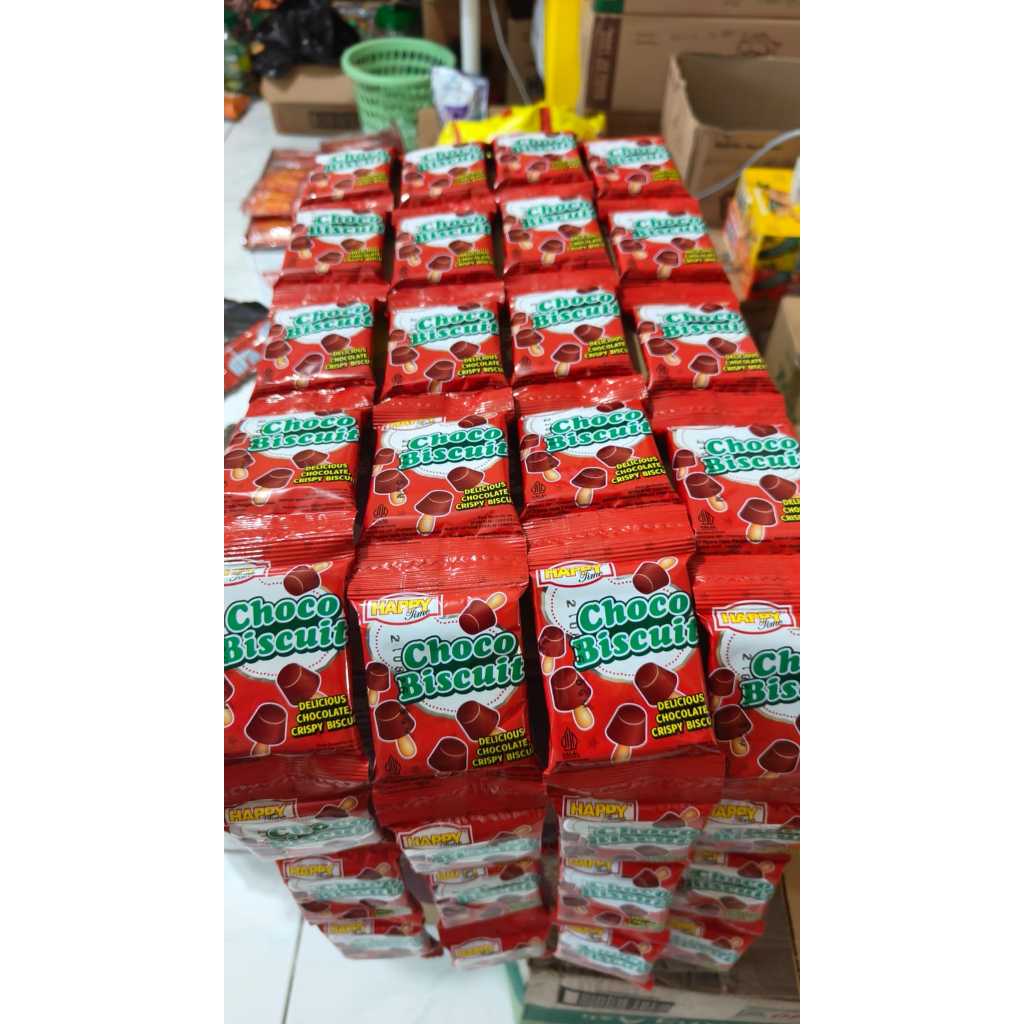 CHOCO BISCUIT SNACK HAPPY TIME BERBENTUK JAMUR