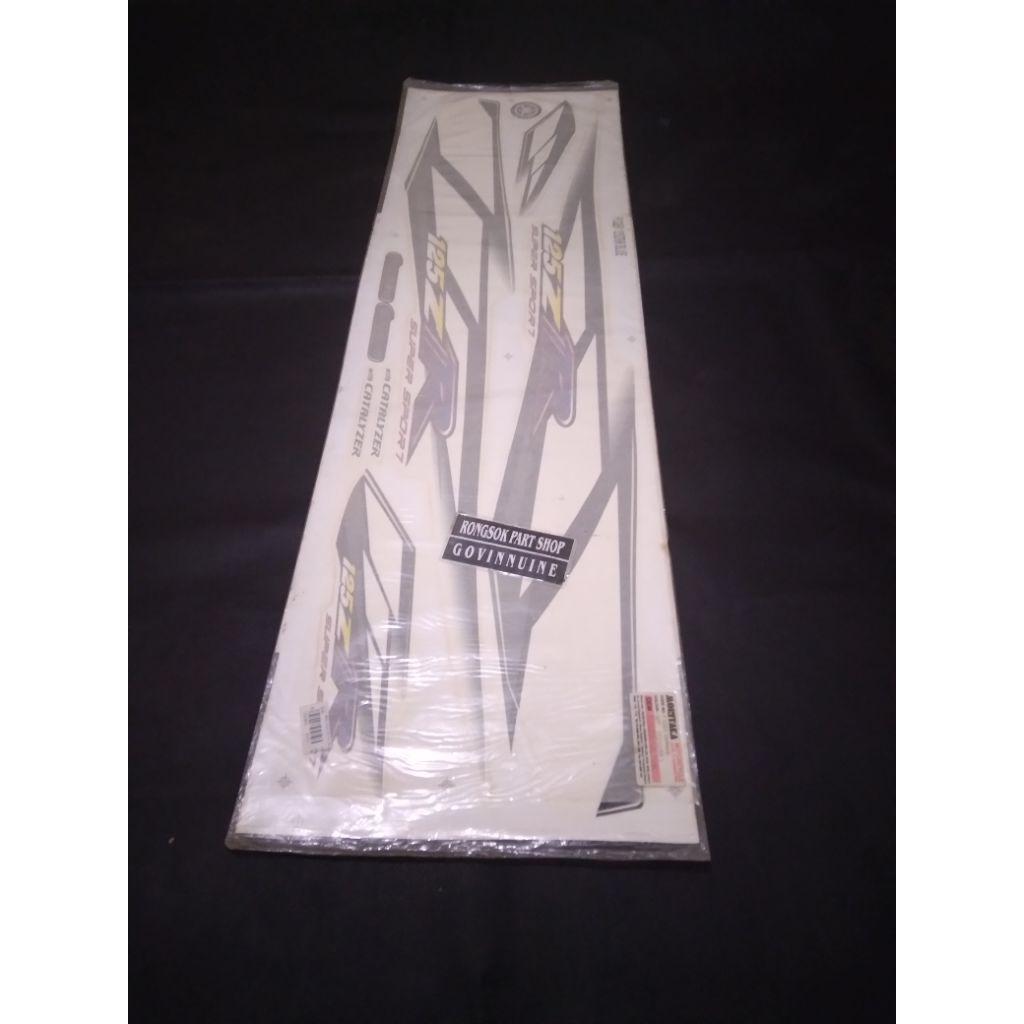 striping stiker sticker yamaha 125zr 125 zr blue ori nos stok lama