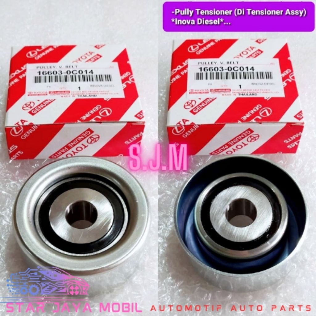 PULLY TENSIONER PULLY FAN BELT TENSIONER ORIGINAL. INNOVA DIESEL