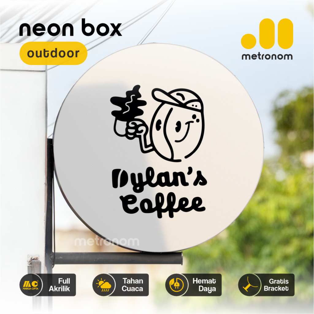 Neon Box Akrilik Custom Outdoor