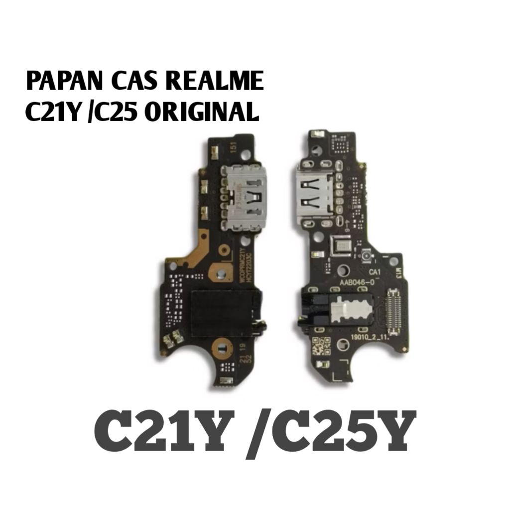 Papan cas realme c21y / Realme c25y original konektor charger board cas pengganti