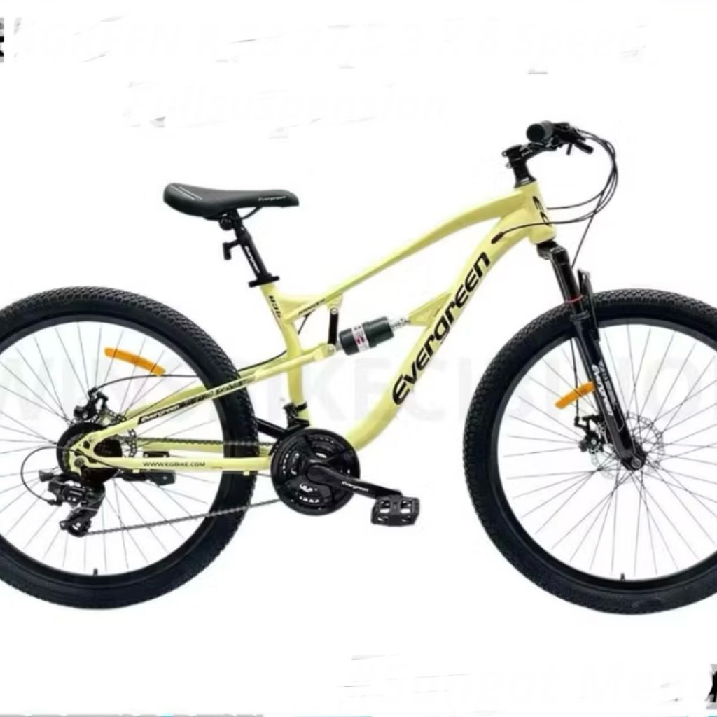 sepeda gunung mtb27.5 inch fullsusp evergreen ranger R35 24sp steel