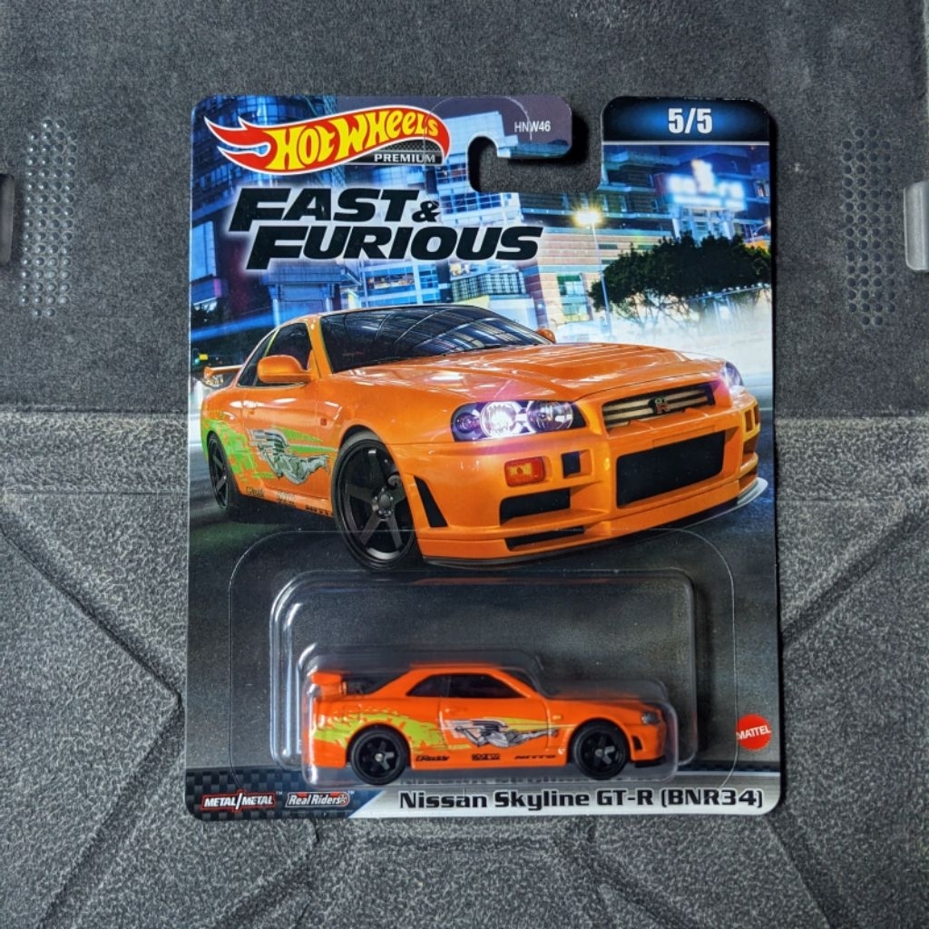 Hot wheels nissan skyline gtr r34 fast furious orange