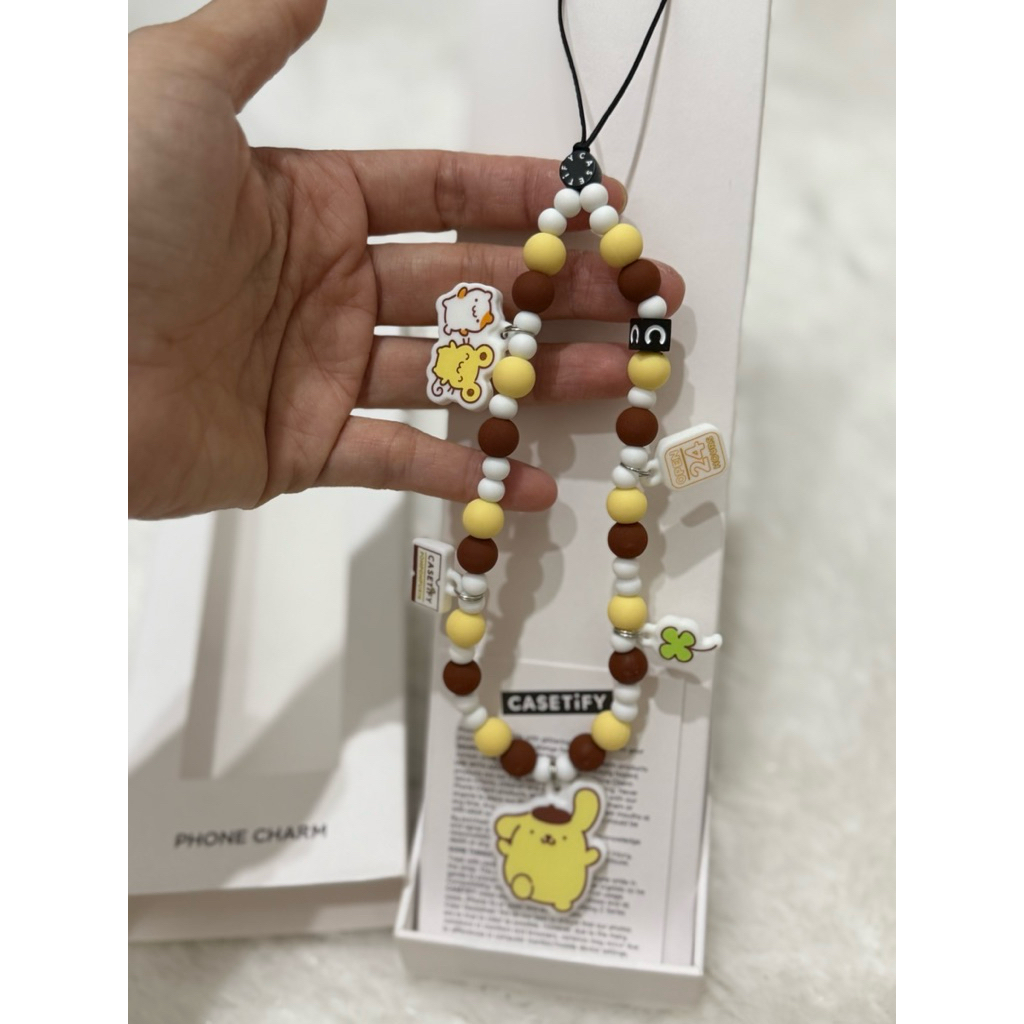 Casetify X Pompompurin Phone Charm Gantungan Hp Lucu ORIGINAL