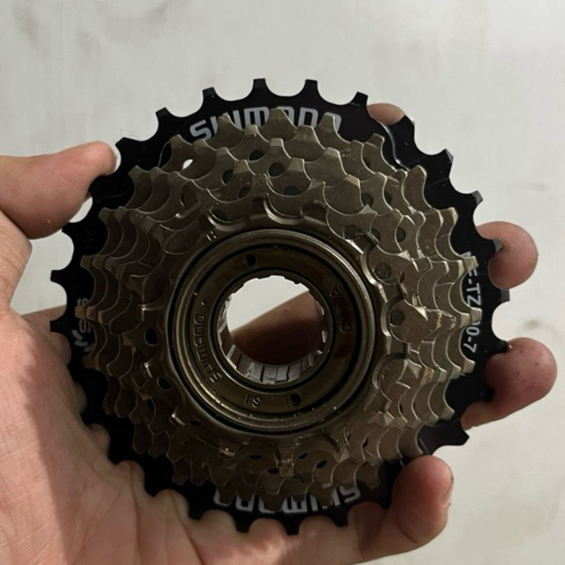 Gear Shimano Sepeda 7 Speed (Gigi 7) Original Shimano Drat/Ulir