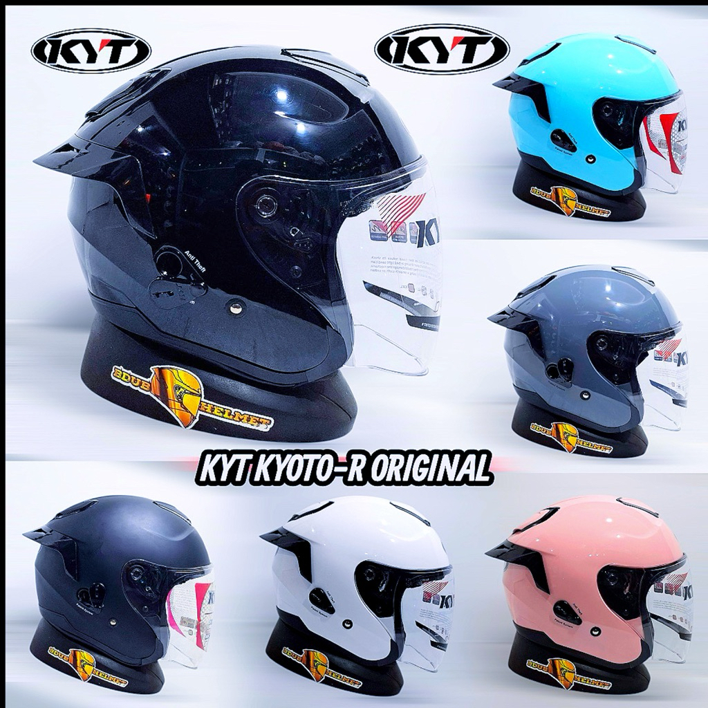 KYT Kyoto R. Helm kyt kyoto R solid 100% original Sni-Dot