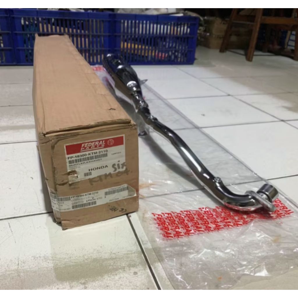 knalpot Honda Supra x 125 original federal