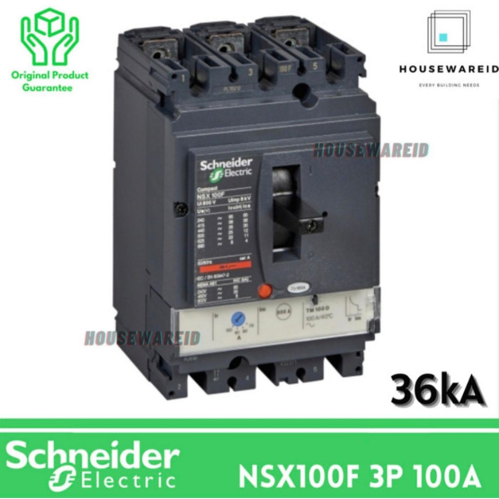 mccb nsx100f 3P 100A Schneider