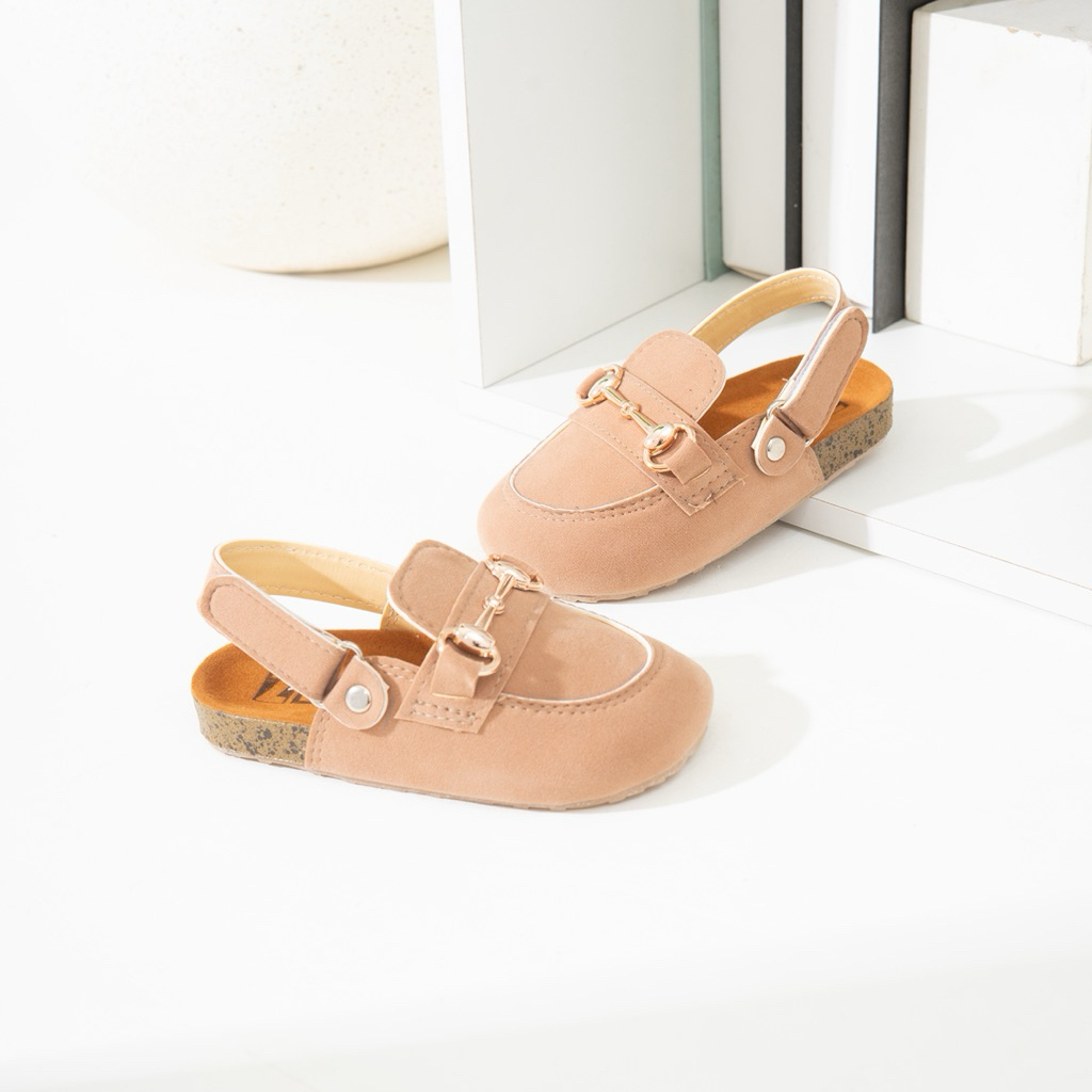 Zeya Sandal Bustong Clogs Perempuan Dan Laki Laki Anak Terbaru Usia 1 Sampai 7 Tahun Azalea Moca