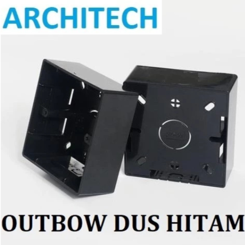 ARCHITECH OB DUS Tebal Hitam Putih Outbowdus Saklar Stop Kontak