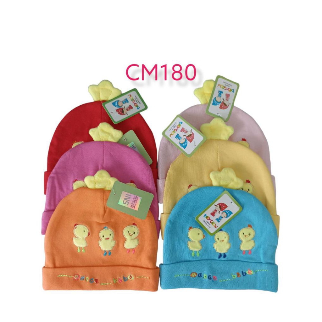 Topi Bulat Bayi Topi 3 Chick Topi Bayi