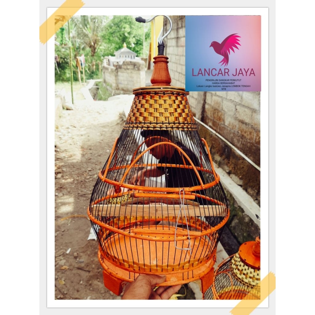 SANGKAR PERKUTUT MINION FULL PLITUR