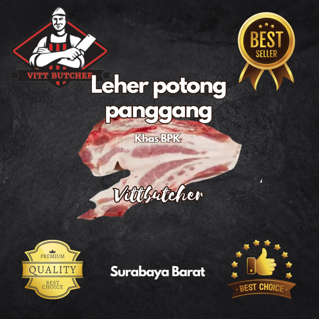 Leher babi ada kulit potong panggang khas babi panggang karo