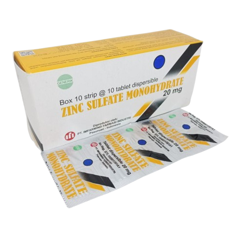 Zinc Sulfate  20mg Disp Tab (per Strip)