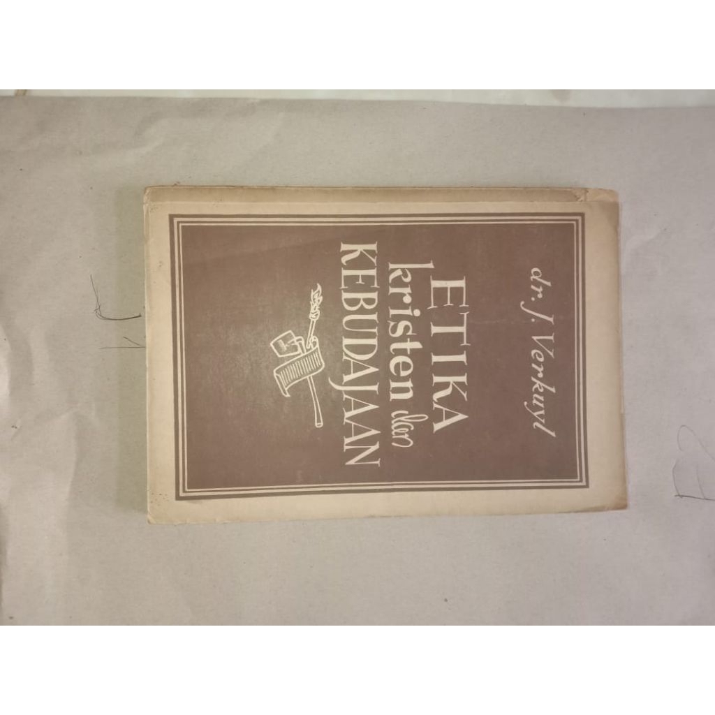 Buku Etika Kristen Dan Kebudajaan Dr J Verkuyl