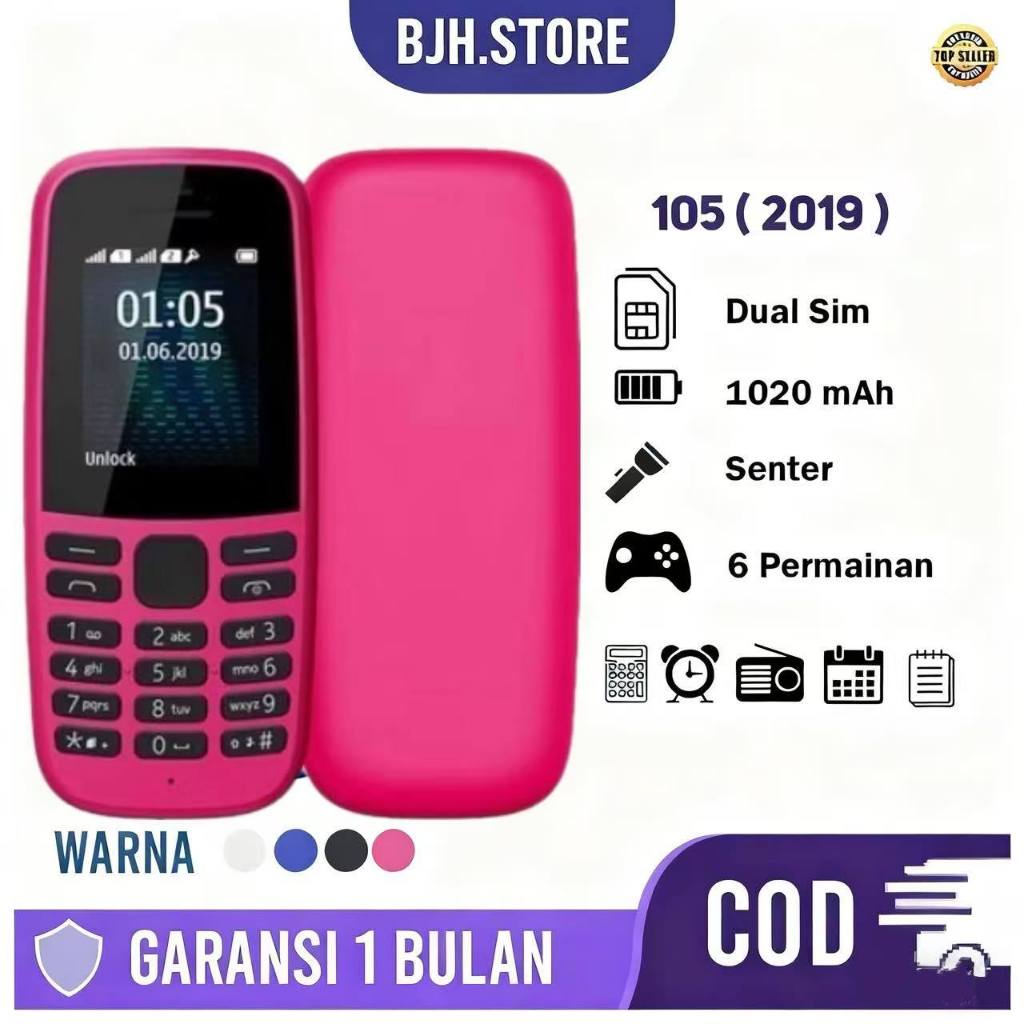 Nokia Jadul Hp 105 2019 Garansi Bisa Indonesia Dual Sim / Hp Nokia Jadul Original 99%