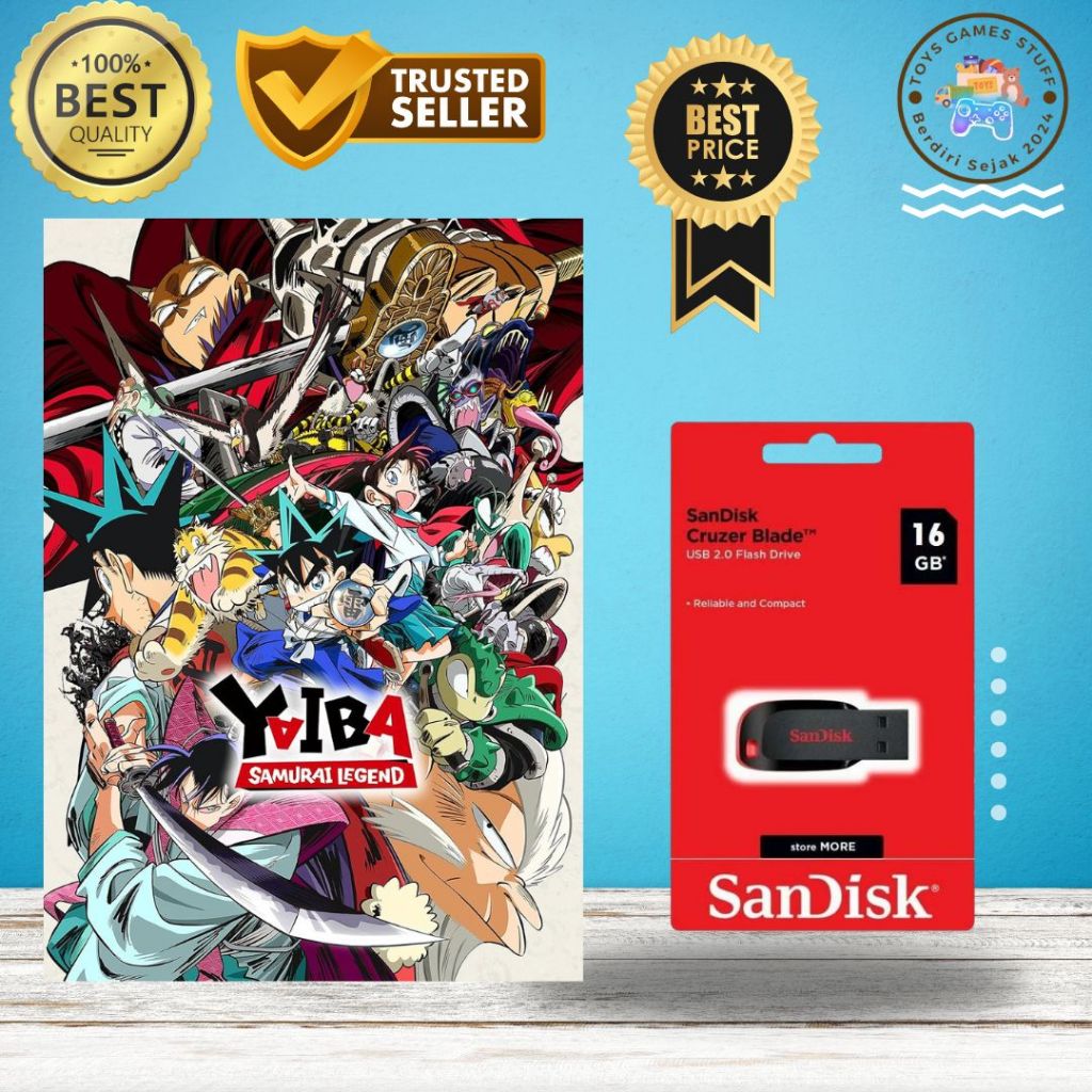 Yaiba Samurai Legend (Shin Yaiba Samurai) Full Episode with Flashdisk Sandisk 16 GB