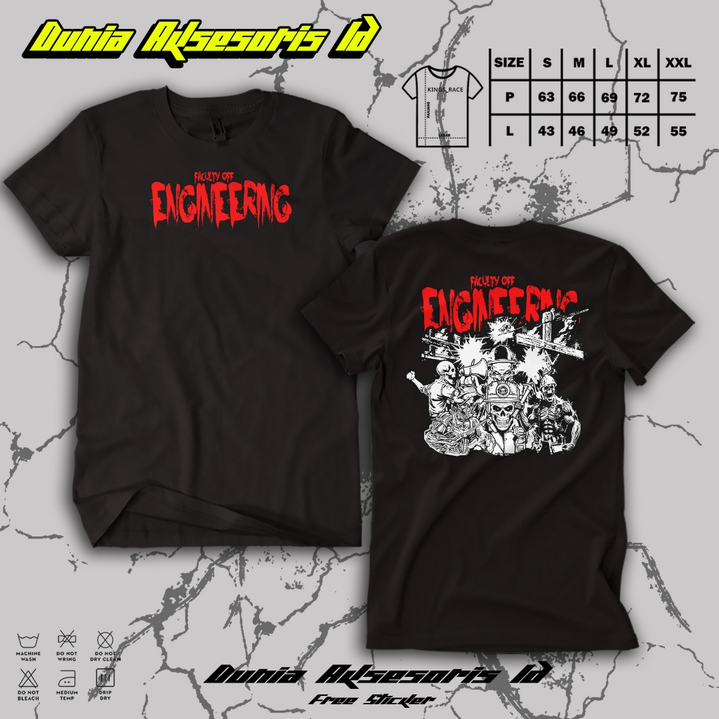 Kaos Faculty Engineering | Kaos Teknik Mesin | Baju Tshirt M Solidarity Forever