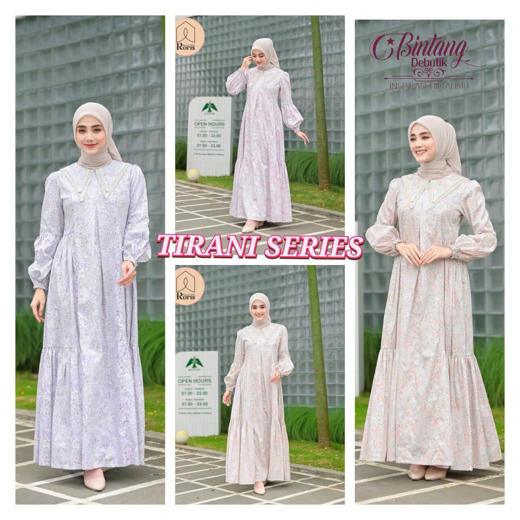 Tirani Dress, Roris Series Terbaru /COD