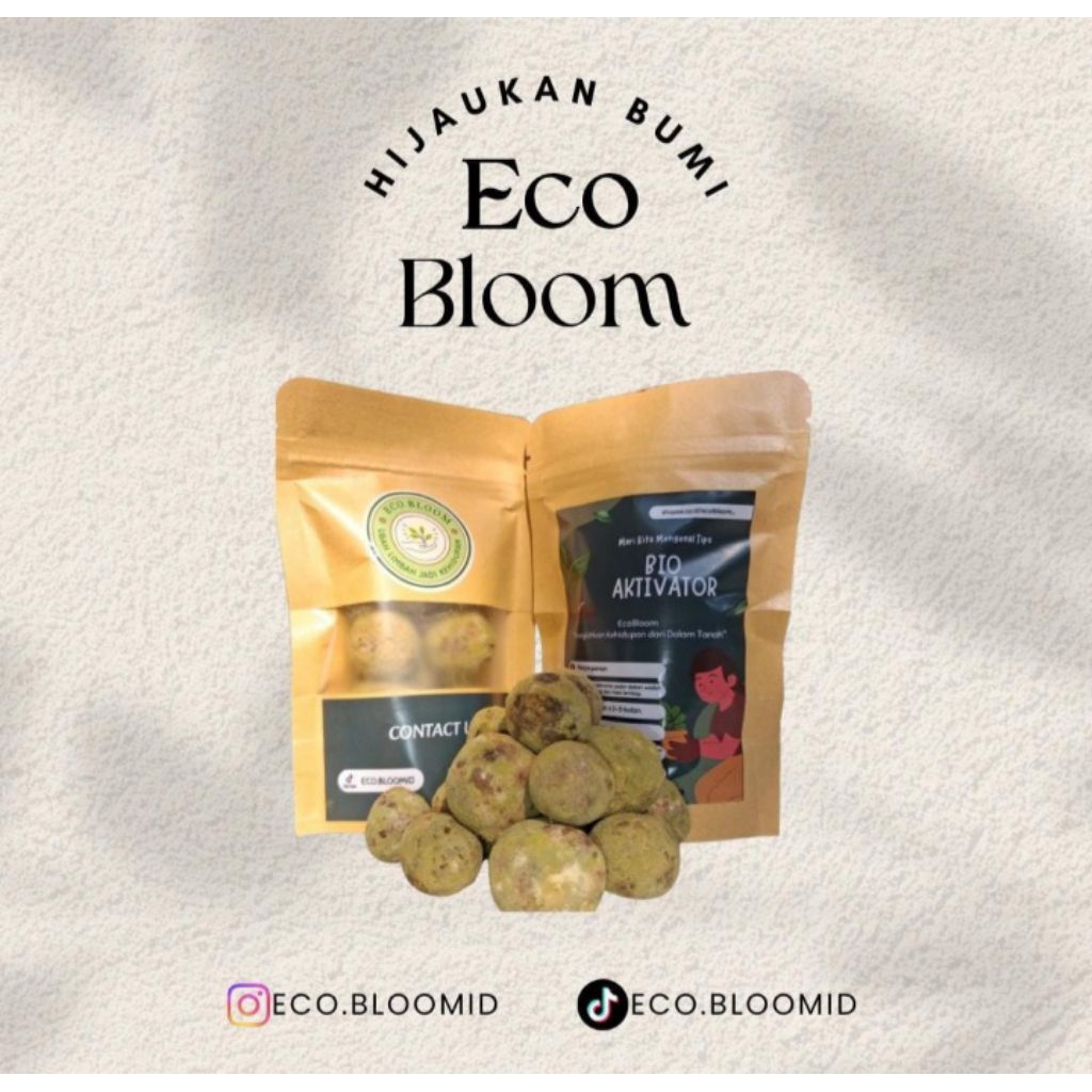 EcoBloom Bio-Activator Padat 100gr – Pengurai Kompos & Penyubur Tanah Alami/Bioaktivator kompos alam
