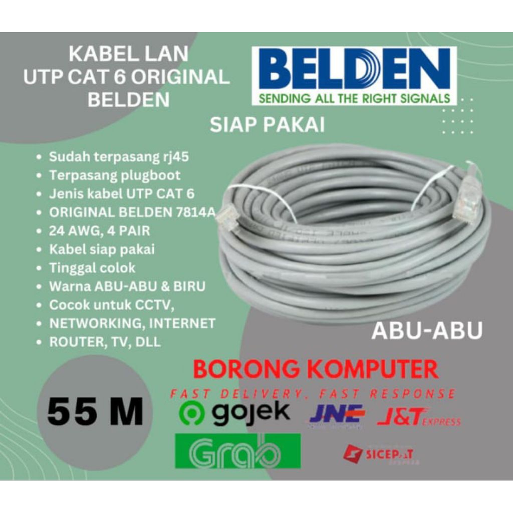 Belden Kabel LAN Cat6 / KABEL LAN UTP CAT 6 BELDEN