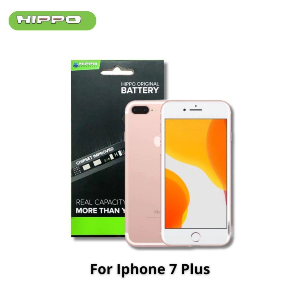Hippo Baterai Baterry 100% ORI Baterai iPhone 7 Plus 2900Mah Original Batere Premium Batu Batre Batr