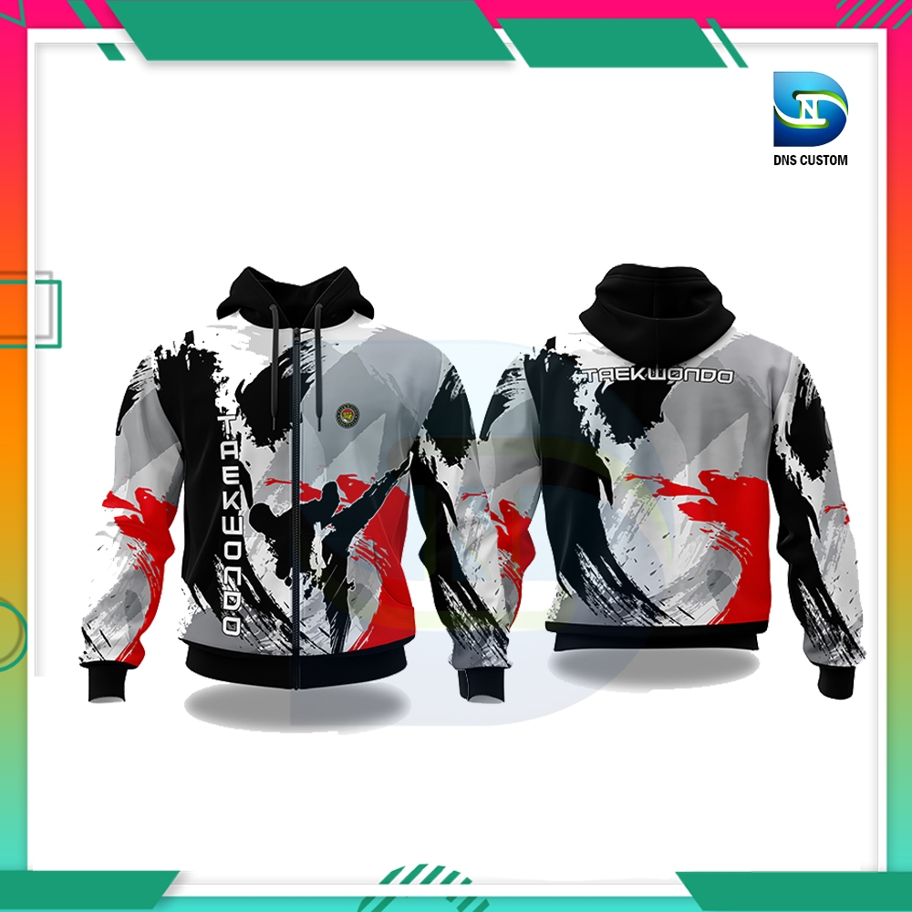 Jaket Taekwondo Club Custom / Hoodie Taekwondo Unisex