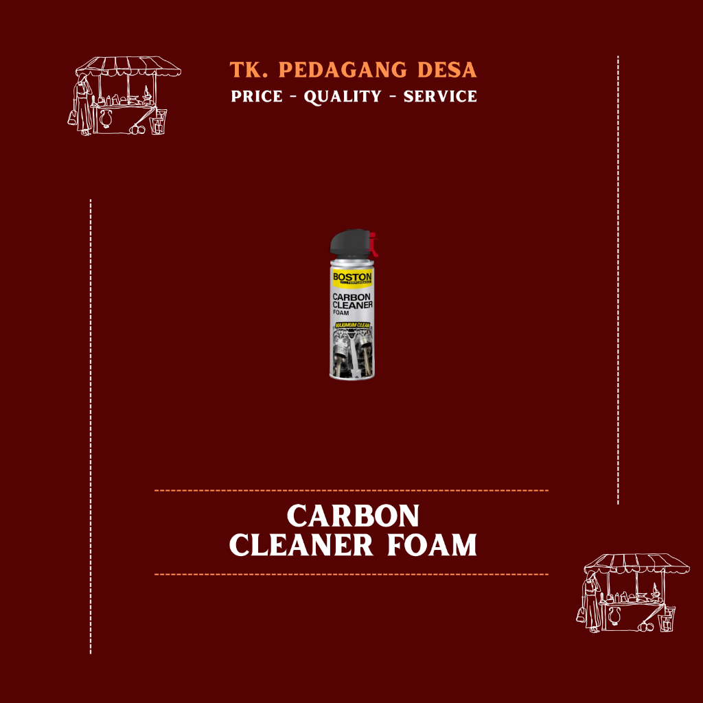 Carbon Cleaner Foam BOSTON Performance 250ml Pembersih Ruang Bakar