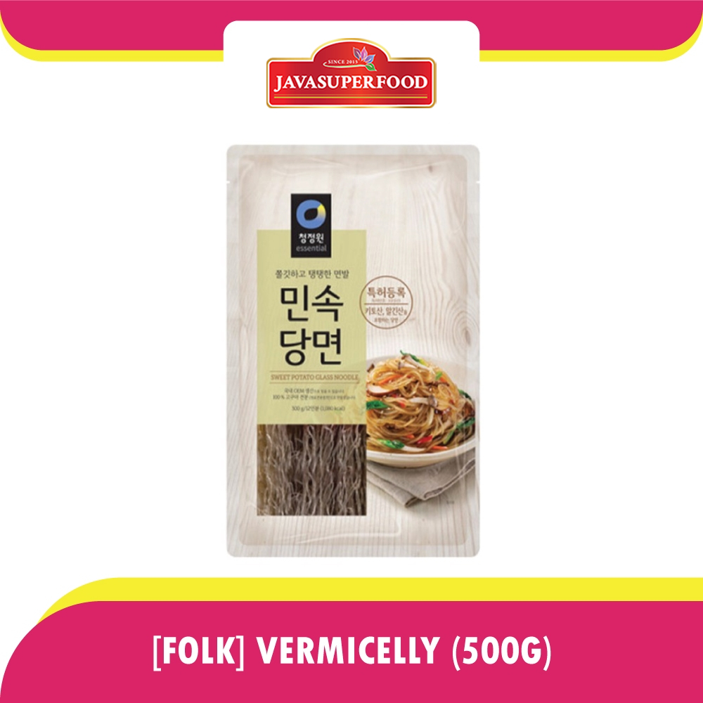 CHUNG JUNG ONE KOREAN VERMICELLI HALAL 500g Mie Japchae / Sohun Soun Bihun Korea Halal