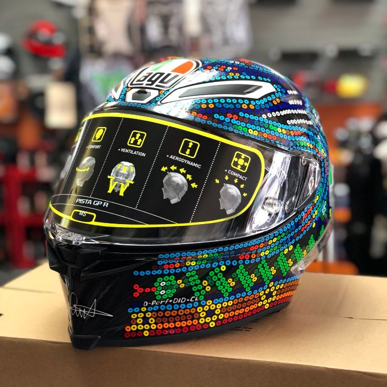 AGV PISTA GPR ROSSI WINTER TEST 2018 FULL FACE HELMET ORIGINAL
