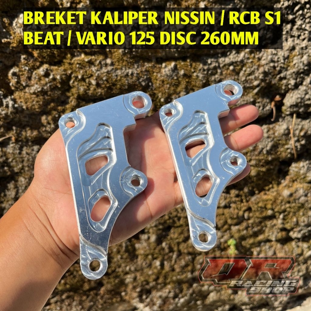 Breket kaliper Vario / beat 260mm untuk kaliper nisin2p / rcb s1