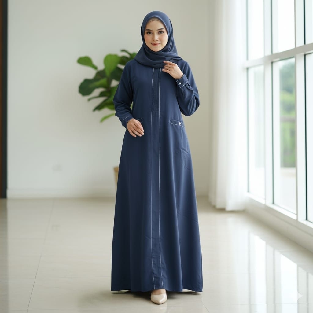 arina dress gamis wolfis premium kualitas branded