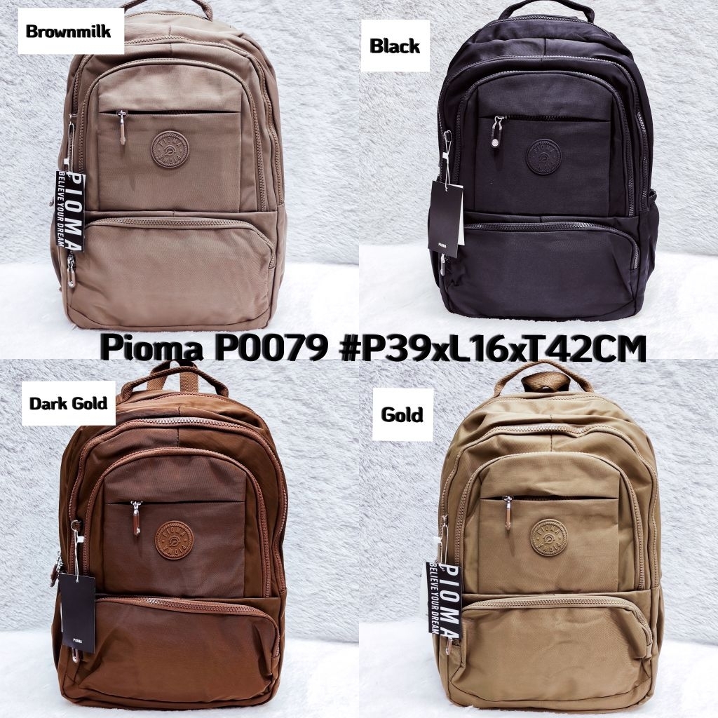 TAS RANSEL PIOMA P0079 / PIOMA BAG / TAS SEKOLAH POLOS
