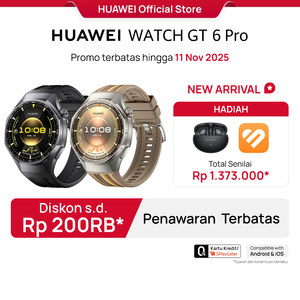 Jual Huawei Watch GT Terlengkap Harga Terbaru November 2025