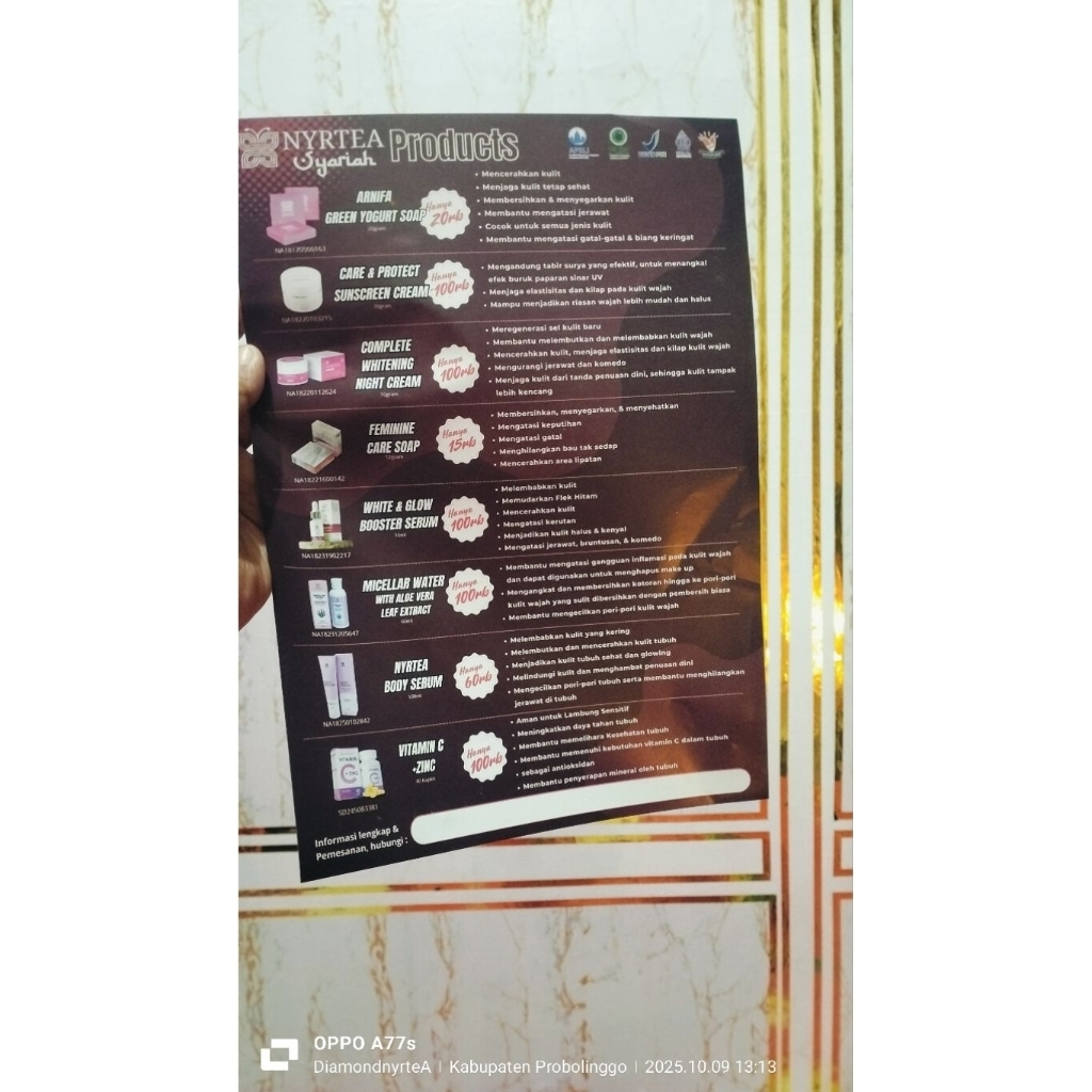 BROSUR PRODUK NYRTEA