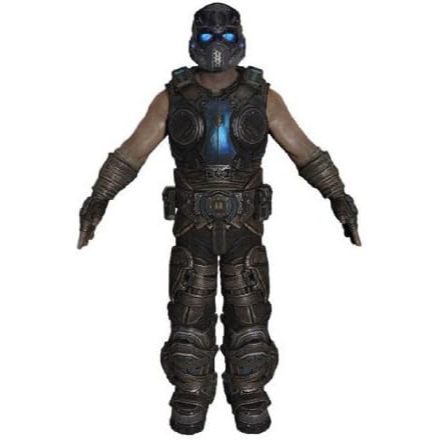 NECA Gears of War 3 Series 3 COG Soldier with Retro Lancer 7 Inch Action Figure Toys