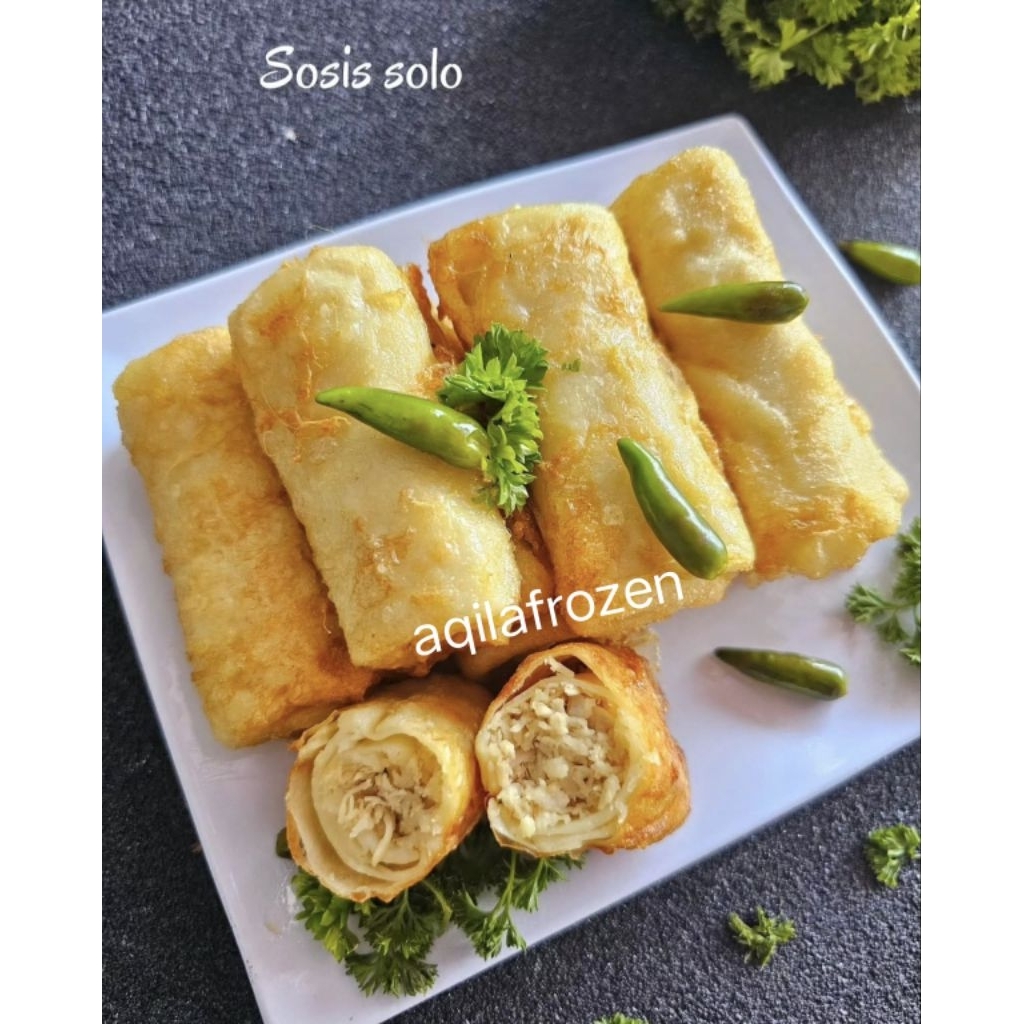 Sosis solo frozen isi full daging ayam cincang enak bgt